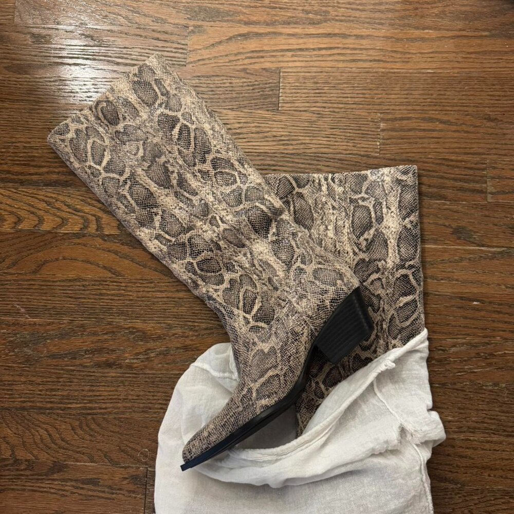 Zara Snake Print Boots